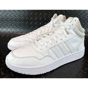 Adidas Hoops 3.0 Mid Classic Cloud White GW5457 Womens Sneakers size 10